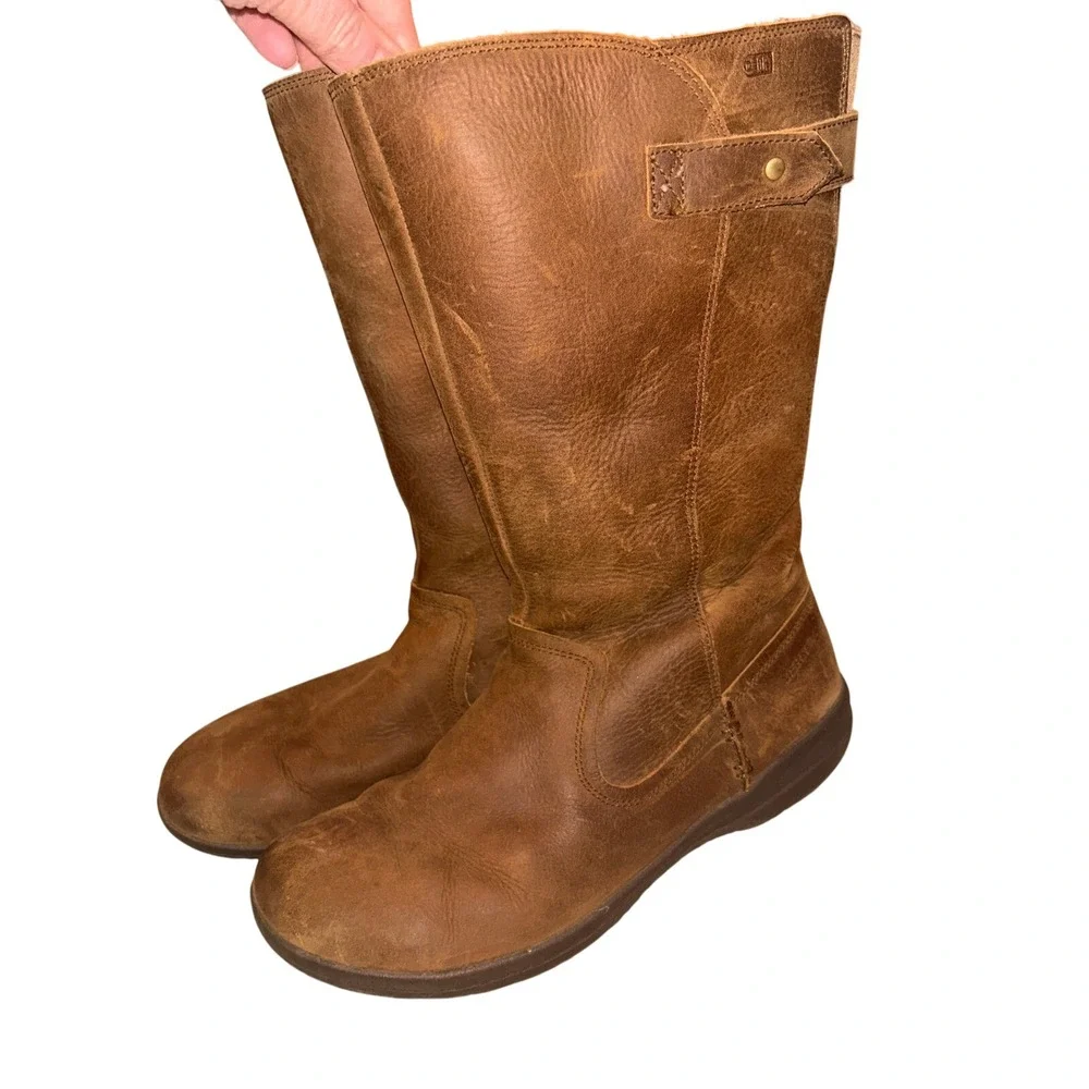 Merrell Tremblant Ezra Womens Brown Leather‎ Waterproof Mid Calf Boots J95324 9